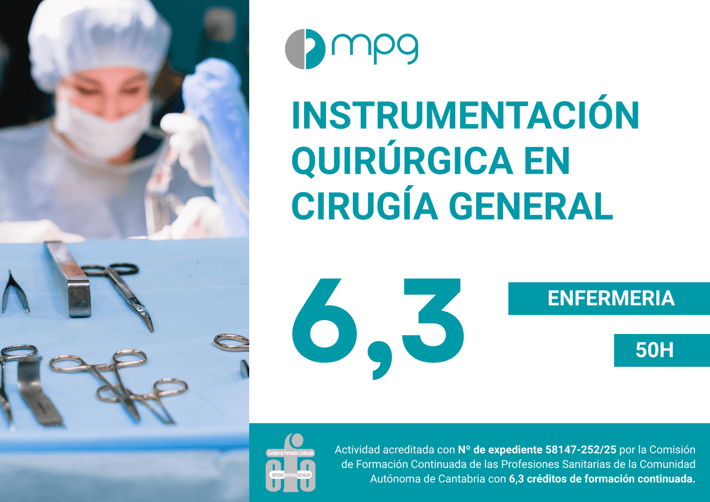 3. Instrumentación Quirúrgica en Cirugía General | 6,1 CFC